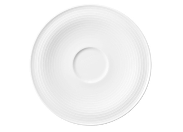 Seltmann Porzellan Beat Weiß Kombi-Untertasse groß 16,5 cm