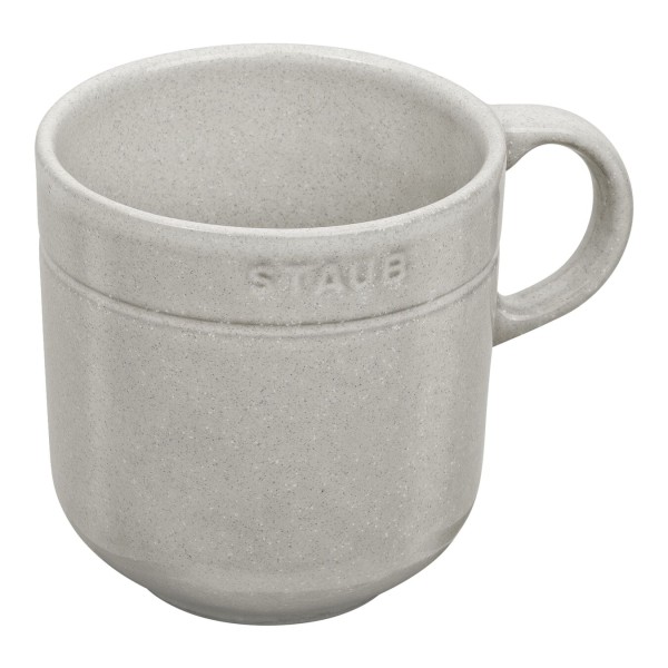 Staub Dining Line Keramik Tasse Ø 9 cm Weißer Trüffel
