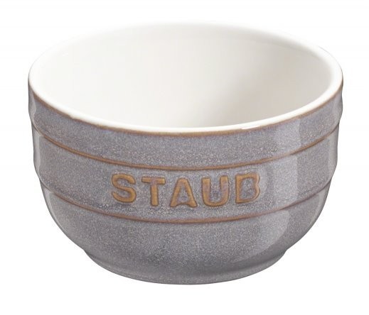 Staub Keramik Förmchenset 2-tlg rund 8cm ancient grey