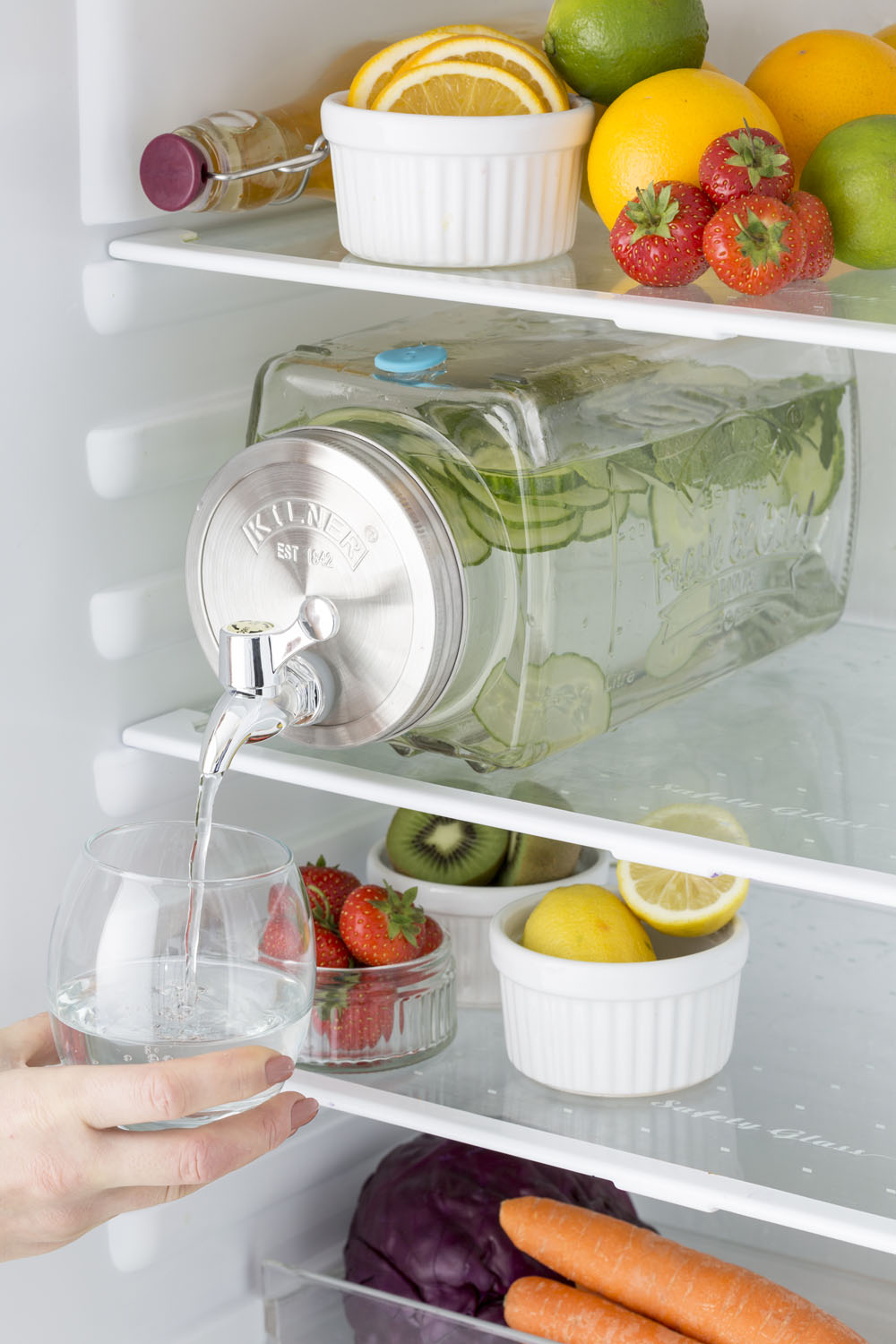 Kühlschrank-Getränkespender mit Zapfhahn-Getränkespender-Dosenflaschen
