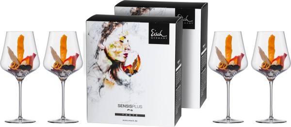 Eisch Sky Sensis plus Burgunderglas 518/1 - 4 Stück im Geschenkkarton