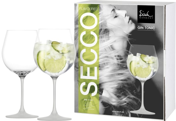 Eisch Glas Secco Flavoured Gin Tonic Glas 550/1, 2 Stück im Geschenkkarton